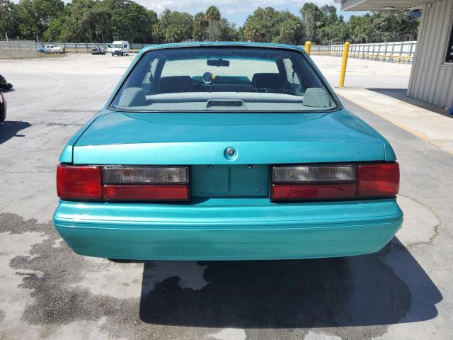 1FACP40M9PF157025 - 1993 FORD MUSTANG LX TURQUOISE photo 6