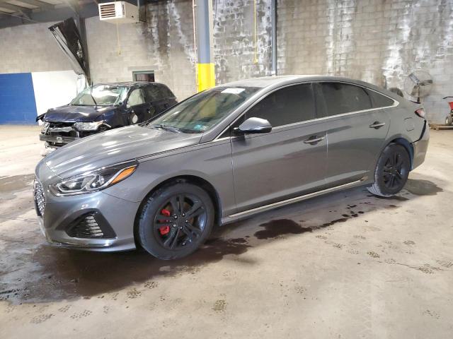 5NPE34AF7JH663481 - 2018 HYUNDAI SONATA SPORT GRAY photo 1