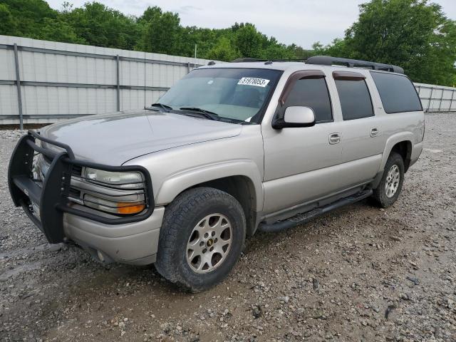 3GNFK16Z45G105795 - 2005 CHEVROLET SUBURBAN K1500 GRAY photo 1