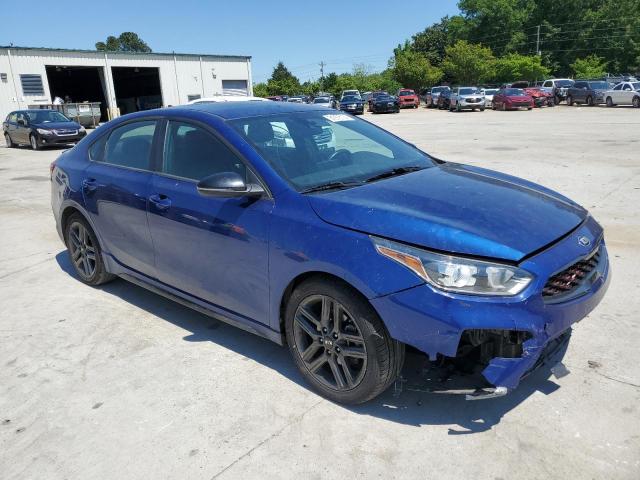 3KPF34AD5ME278691 - 2021 KIA FORTE GT LINE BLUE photo 4