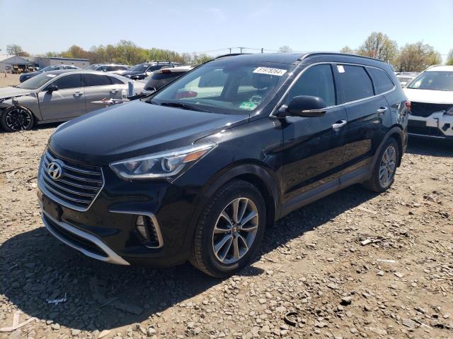 KM8SNDHF7JU290821 - 2018 HYUNDAI SANTA FE SE BLACK photo 1