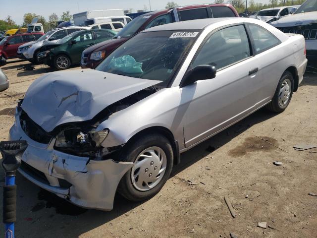 1HGEM22184L009322 - 2004 HONDA CIVIC DX VP SILVER photo 1