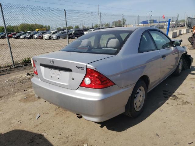 1HGEM22184L009322 - 2004 HONDA CIVIC DX VP SILVER photo 3