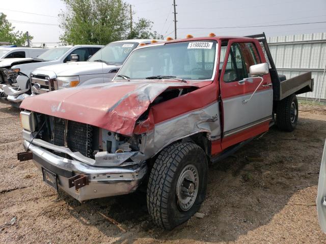 1FTHX26M7MKB31456 - 1991 FORD F250 MAROON photo 2