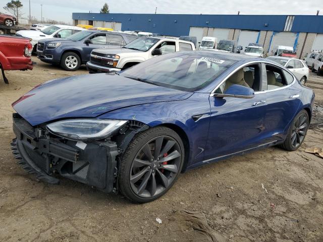 5YJSA1E44GF169988 - 2016 TESLA MODEL S BLUE photo 1
