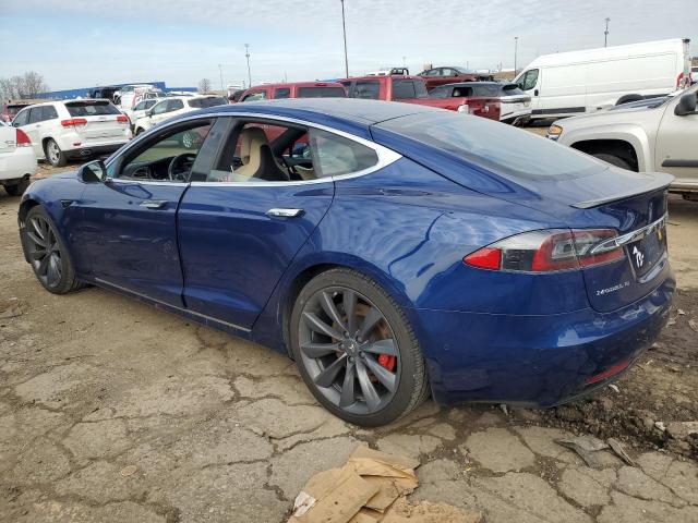 5YJSA1E44GF169988 - 2016 TESLA MODEL S BLUE photo 2