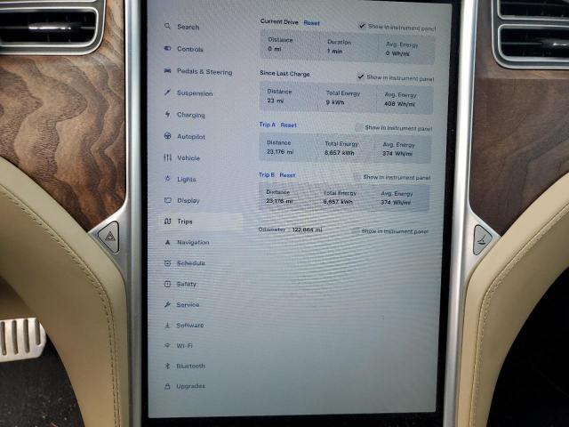 5YJSA1E44GF169988 - 2016 TESLA MODEL S BLUE photo 9