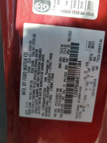 1ZVBP8AM4E5277584 - 2014 FORD MUSTANG RED photo 13