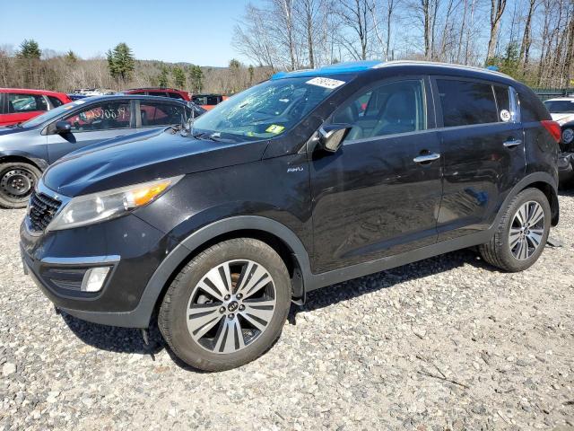 KNDPCCAC8E7585859 - 2014 KIA SPORTAGE EX BLACK photo 1