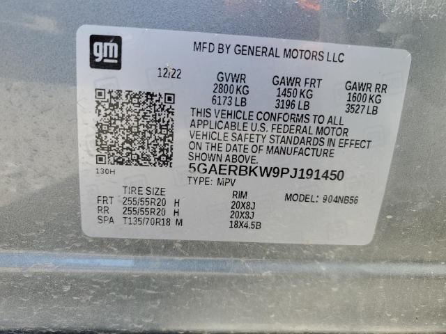 5GAERBKW9PJ191450 - 2023 BUICK ENCLAVE ESSENCE ვერცხლისფერი ფოტო 13