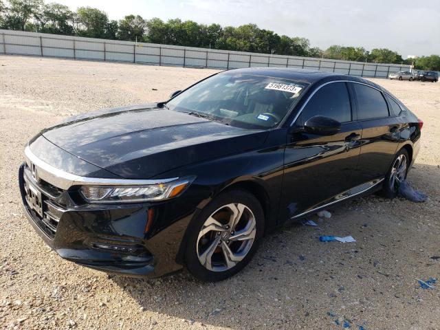 1HGCV1F53JA029383 - 2018 HONDA ACCORD EXL BLACK photo 1
