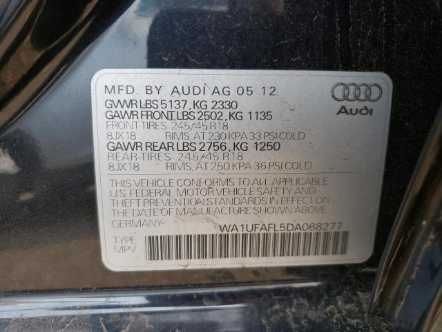 WA1UFAFL5DA068277 - 2013 AUDI A4 ALLROAD PREMIUM PLUS BLACK photo 12