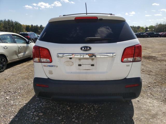 5XYKUDA17BG016723 - 2011 KIA SORENTO EX WHITE photo 6