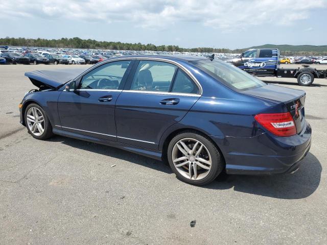 WDDGF8AB5ER322380 - 2014 MERCEDES-BENZ C 300 4MATIC BLUE photo 2