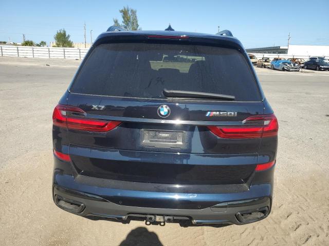 5UXCX6C06M9H34992 - 2021 BMW X7 M50I BLUE photo 6