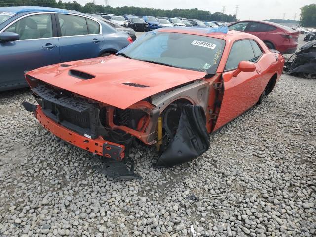 2C3CDZFJ8MH514240 - 2021 DODGE CHALLENGER R/T SCAT PACK ORANGE photo 1