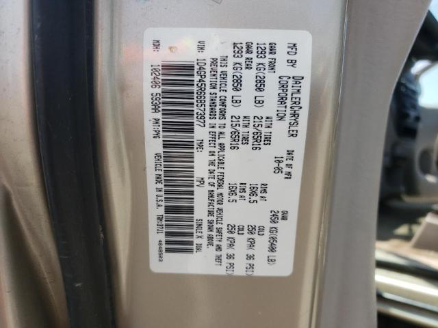 1D4GP45R66B573977 - 2006 DODGE CARAVAN SXT GOLD photo 13