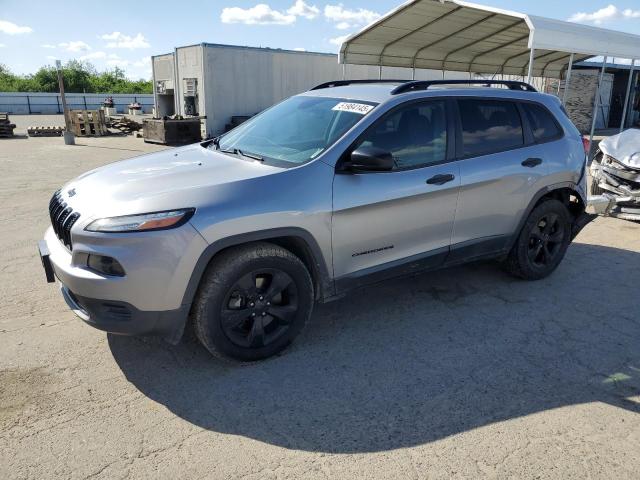 1C4PJMAS2HW665123 - 2017 JEEP CHEROKEE SPORT SILVER photo 1