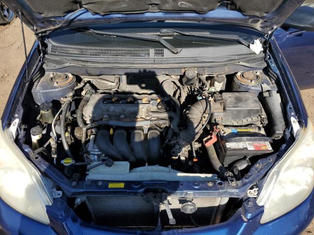 2T1KR32E14C204553 - 2004 TOYOTA COROLLA MA XR BLUE photo 11