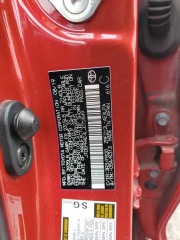 JTDEPRAE4LJ072849 - 2020 TOYOTA COROLLA LE წითელი ფოტო 12