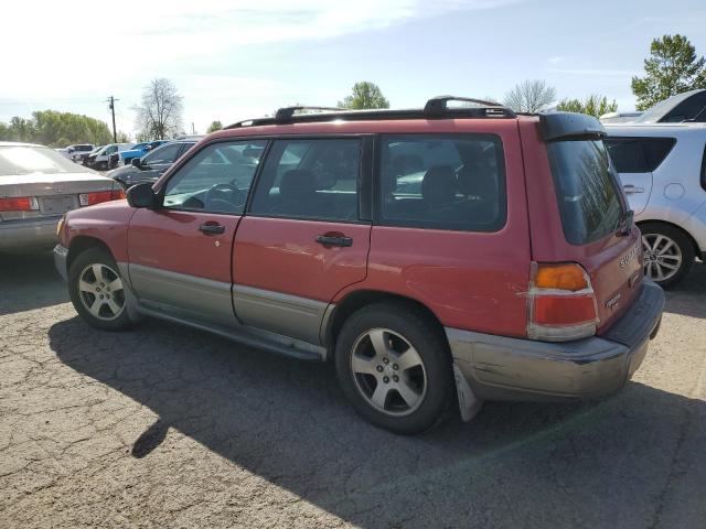 JF1SF6552XH722618 - 1999 SUBARU FORESTER S RED photo 2
