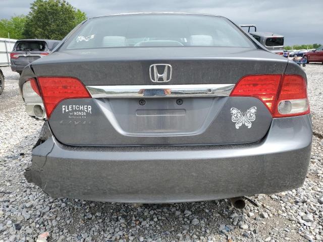 19XFA16579E041570 - 2009 HONDA CIVIC LX GRAY photo 6