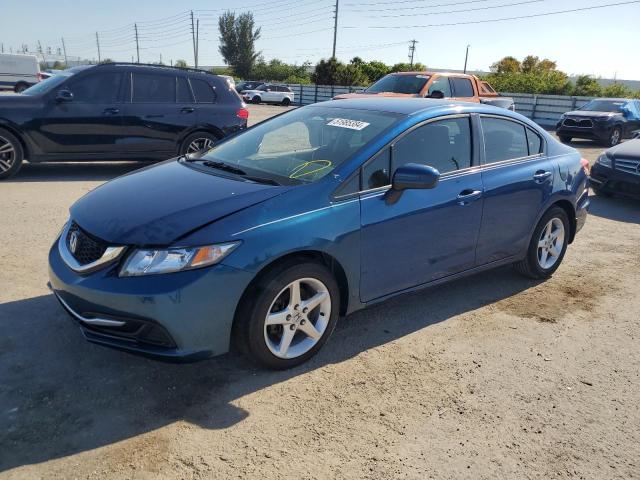 2HGFB2F57FH558226 - 2015 HONDA CIVIC LX BLUE photo 1