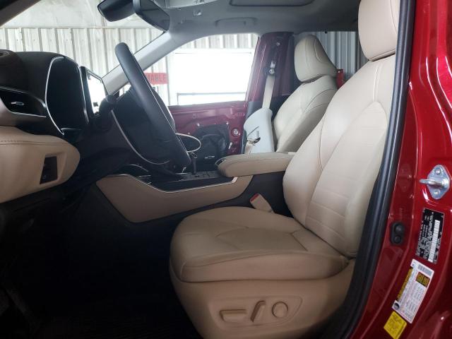 5TDGZRBH2NS233099 - 2022 TOYOTA HIGHLANDER XLE MAROON photo 7