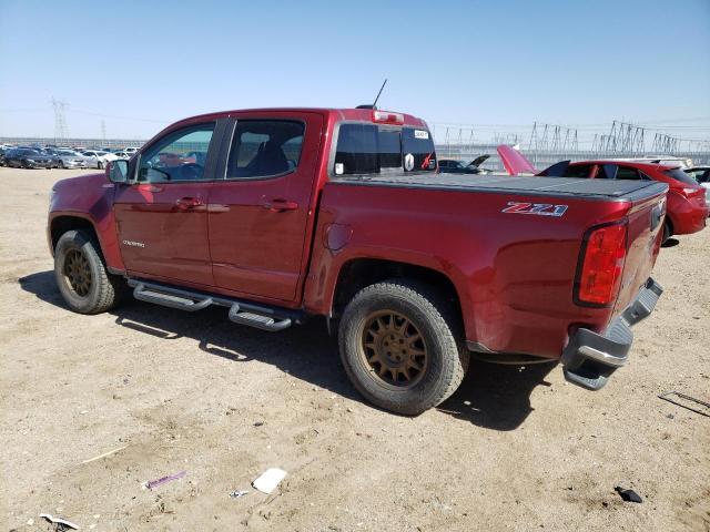 1GCPTDE14H1318367 - 2017 CHEVROLET COLORADO Z71 BURGUNDY photo 2