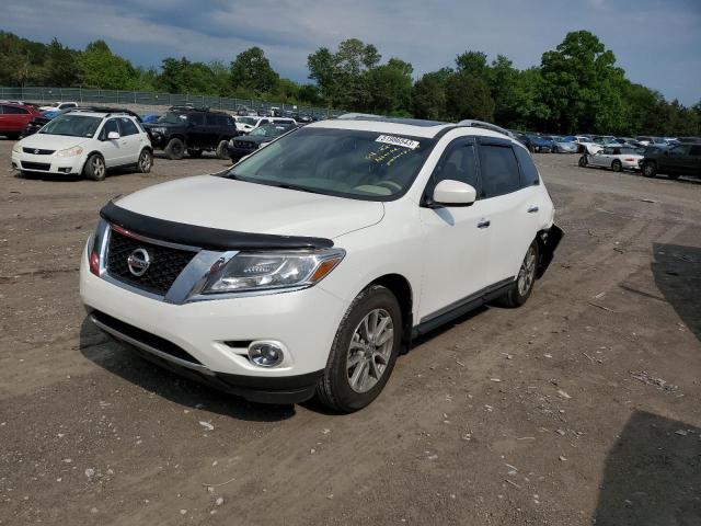 5N1AR2MM7EC711585 - 2014 NISSAN PATHFINDER S WHITE photo 1