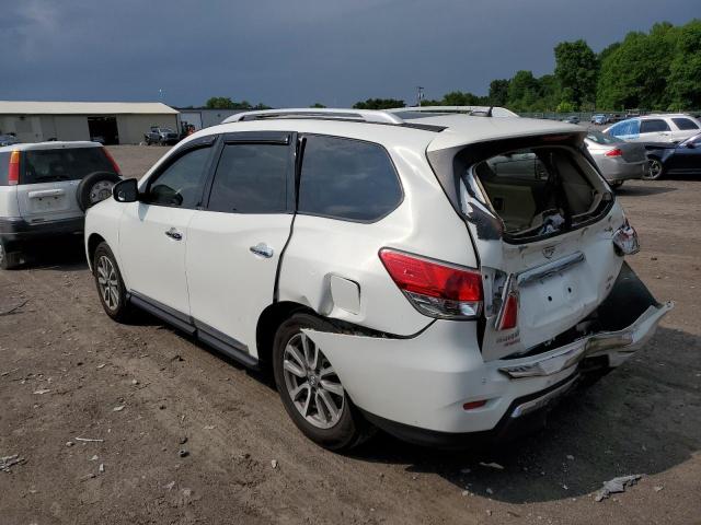 5N1AR2MM7EC711585 - 2014 NISSAN PATHFINDER S WHITE photo 2