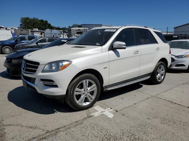 4JGDA5HB9CA084010 - 2012 MERCEDES-BENZ ML 350 4MATIC WHITE photo 1