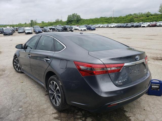 4T1BD1EB3JU062723 - 2018 TOYOTA AVALON HYBRID CHARCOAL photo 2