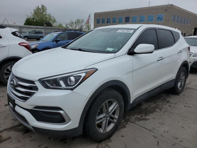 5NMZTDLBXJH094893 - 2018 HYUNDAI SANTA FE S WHITE photo 1