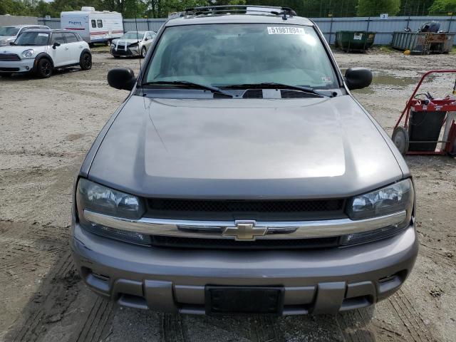 1GNDT13S262239484 - 2006 CHEVROLET TRAILBLAZE LS GRAY photo 5