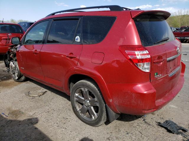 JTMRK4DV8A5095782 - 2010 TOYOTA RAV4 SPORT RED photo 2