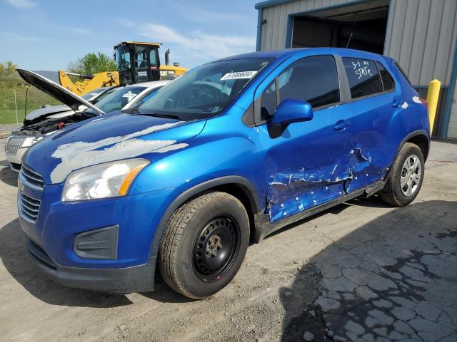 KL7CJKSB0GB622386 - 2016 CHEVROLET TRAX LS BLUE photo 1