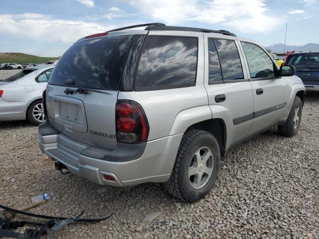 1GNDT13S142337645 - 2004 CHEVROLET TRAILBLAZE LS SILVER photo 3