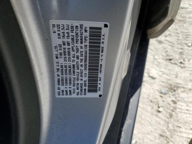 SHSRD78566U441106 - 2006 HONDA CR-V LX SILVER photo 12