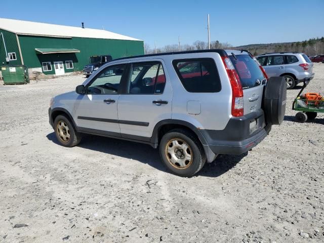 SHSRD78566U441106 - 2006 HONDA CR-V LX SILVER photo 2