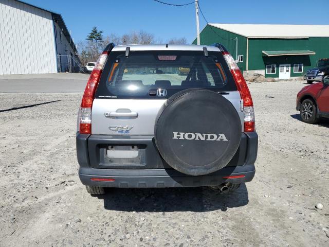 SHSRD78566U441106 - 2006 HONDA CR-V LX SILVER photo 6