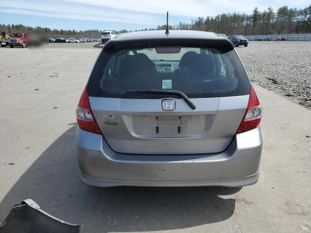 JHMGD37667S031829 - 2007 HONDA FIT S SILVER photo 6