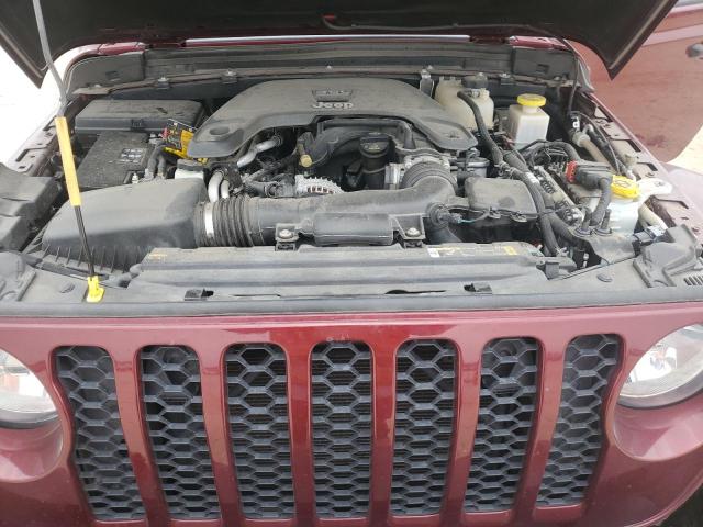 1C6JJTAG4ML535696 - 2021 JEEP GLADIATOR SPORT MAROON photo 11