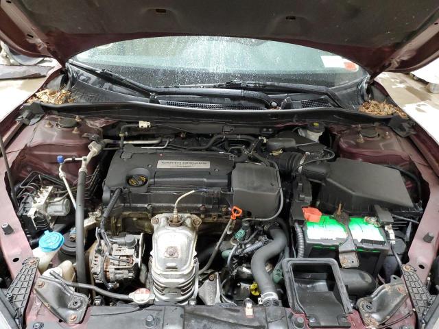 1HGCR2F34EA051617 - 2014 HONDA ACCORD LX BURGUNDY photo 11