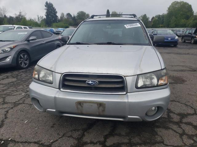 JF1SG65634H700919 - 2004 SUBARU FORESTER 2.5XS Серебристый фото 5