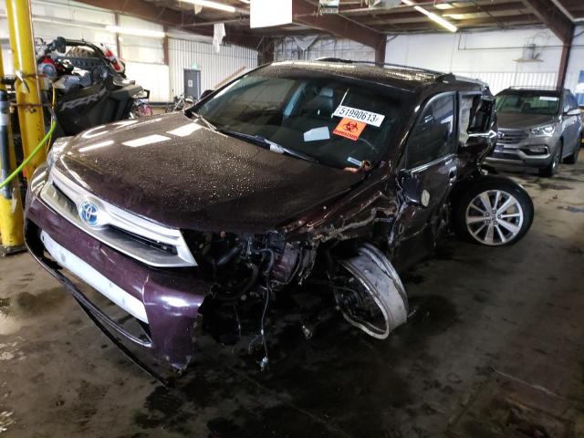 JTEDC3EH8D2017983 - 2013 TOYOTA HIGHLANDER HYBRID LIMITED BURGUNDY photo 1