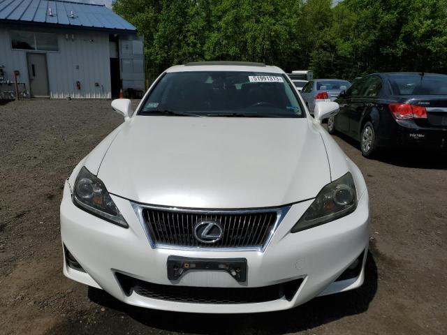 JTHCF5C2XB5048096 - 2011 LEXUS IS 250 WHITE photo 5