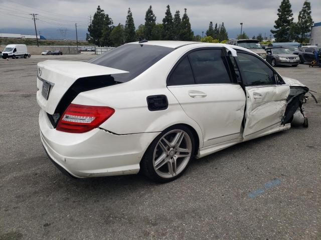 WDDGF4HBXEA965515 - 2014 MERCEDES-BENZ C 250 WHITE photo 3