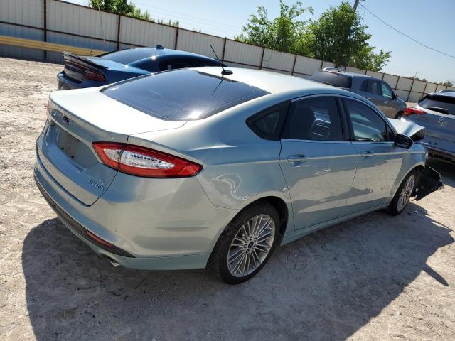 3FA6P0LU4ER169391 - 2014 FORD FUSION SE HYBRID BLUE photo 3