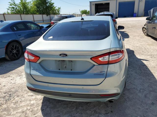 3FA6P0LU4ER169391 - 2014 FORD FUSION SE HYBRID BLUE photo 6